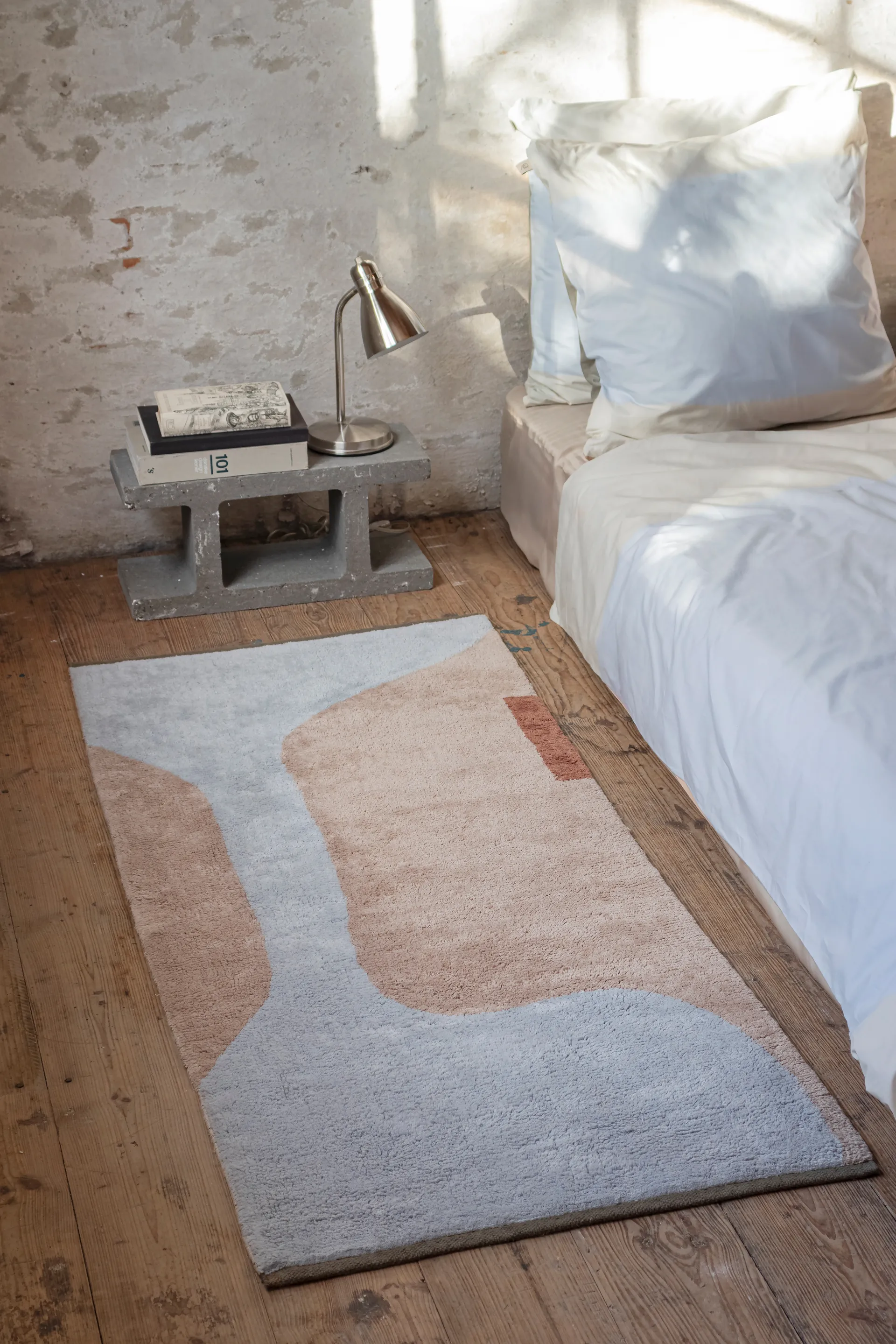 Tappeto Figura, Azzurro, 70x150 cm Mette Ditmer