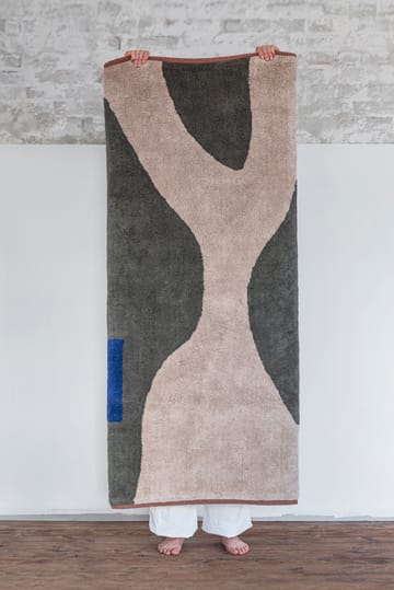 Tappeto Figura - Dark olive, 70x150 cm - Mette Ditmer