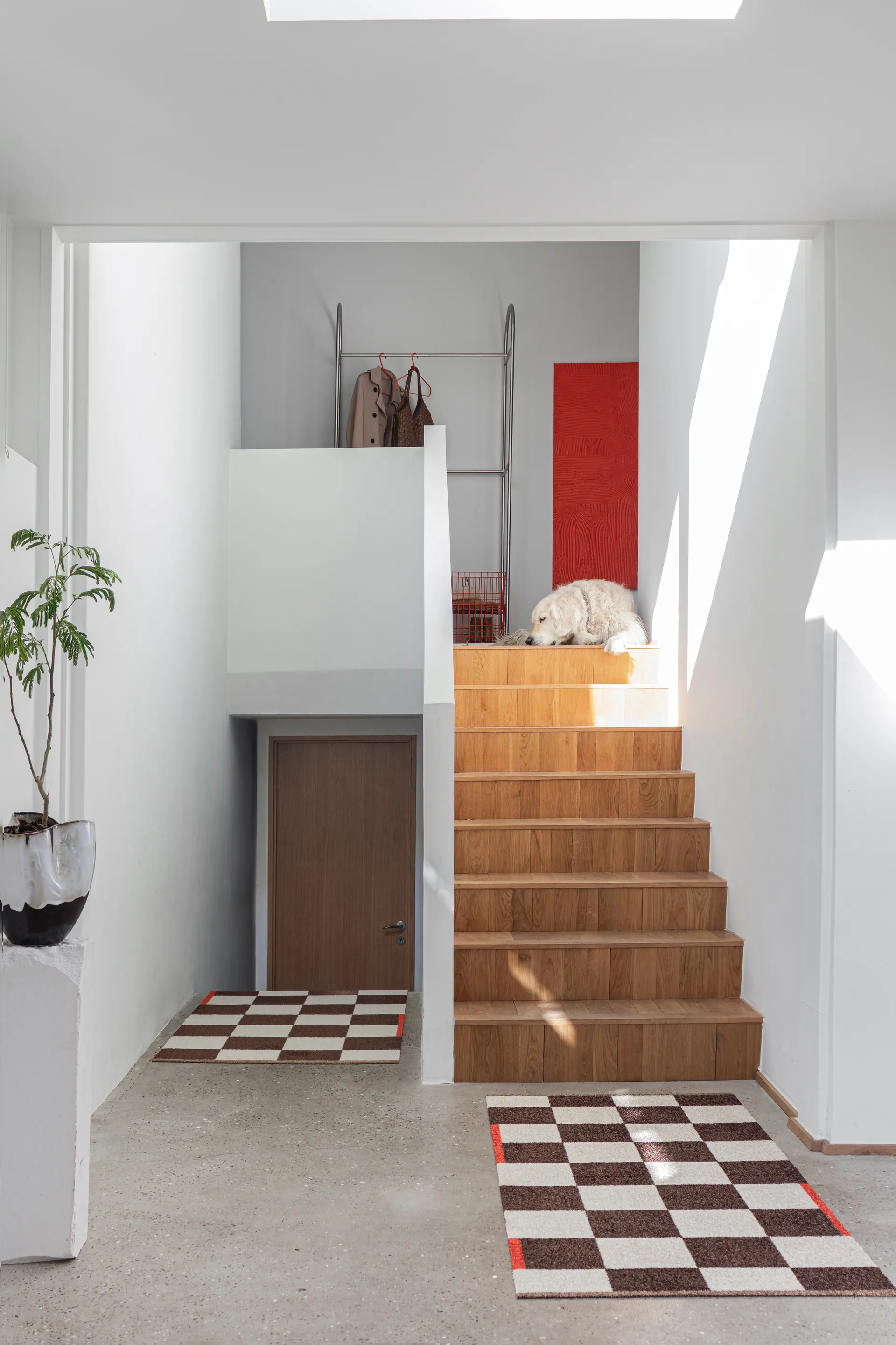 Tappeto multiuso Square large, Marrone Mette Ditmer