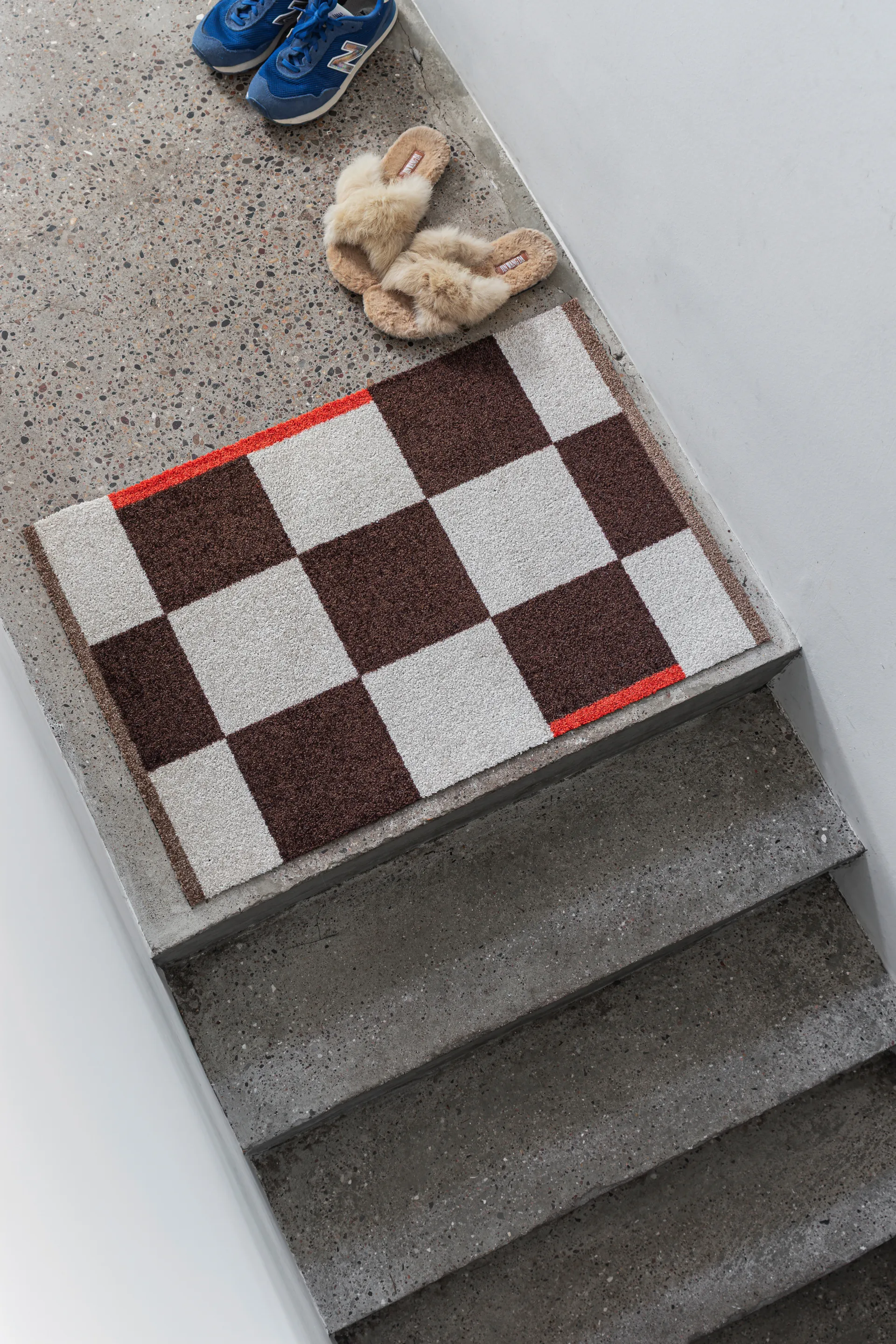 Tappeto multiuso Square small, Marrone Mette Ditmer