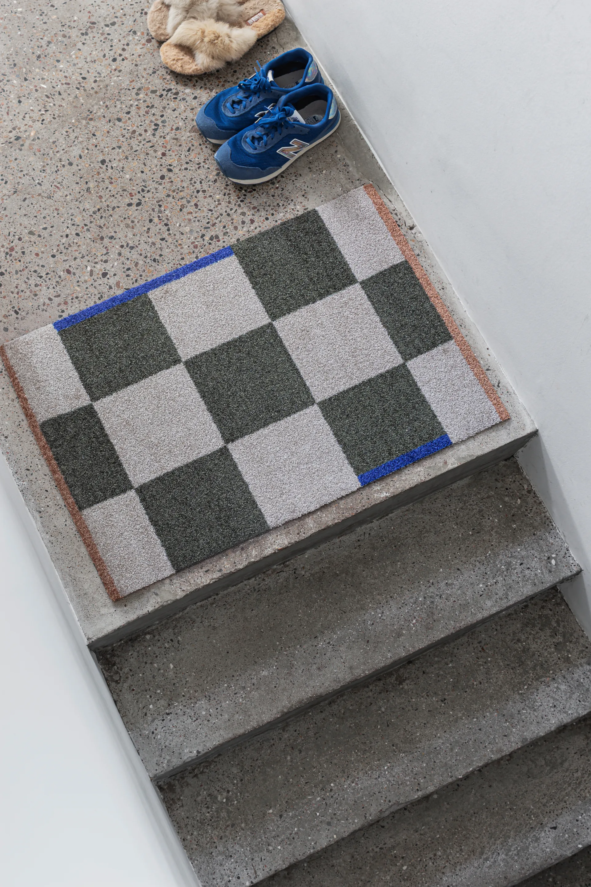 Tappeto multiuso Square small, Verde oliva scuro Mette Ditmer