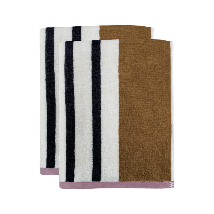 Telo da bagno Boudoir 40x60 cm confezione da 2 , Tobacco Mette Ditmer
