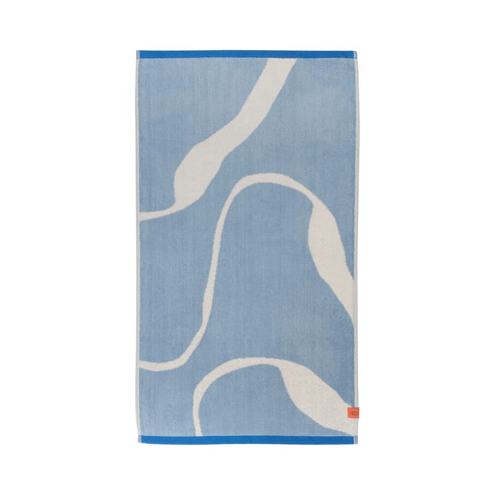 Telo doccia Nova Arte 70x133 cm - Azzurro, bianco sporco - Mette Ditmer