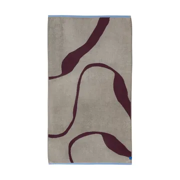 Telo doccia Nova Arte 70x133 cm - Wine-sand - Mette Ditmer