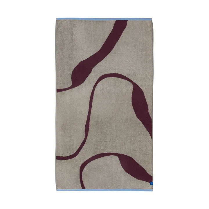 Telo doccia Nova Arte 70x133 cm - Wine-sand - Mette Ditmer