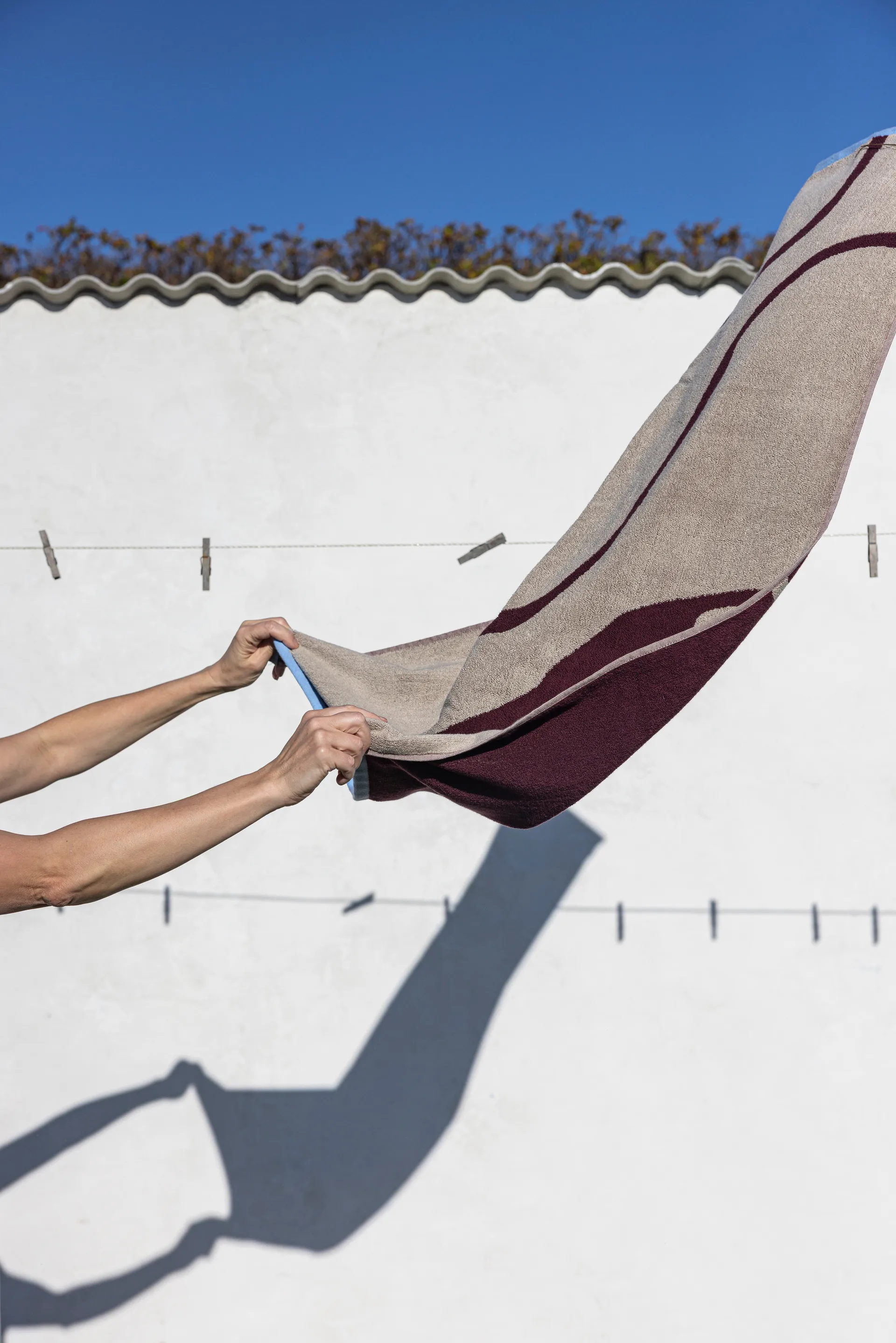 Telo doccia Nova Arte 70x133 cm, Wine-sand Mette Ditmer