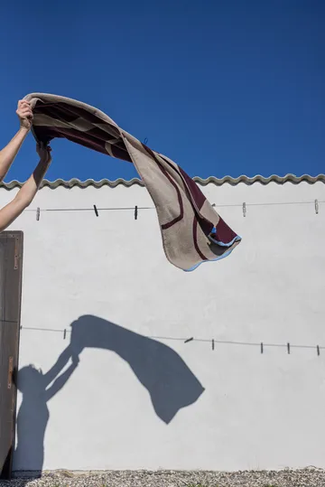 Telo doccia Nova Arte 70x133 cm - Wine-sand - Mette Ditmer