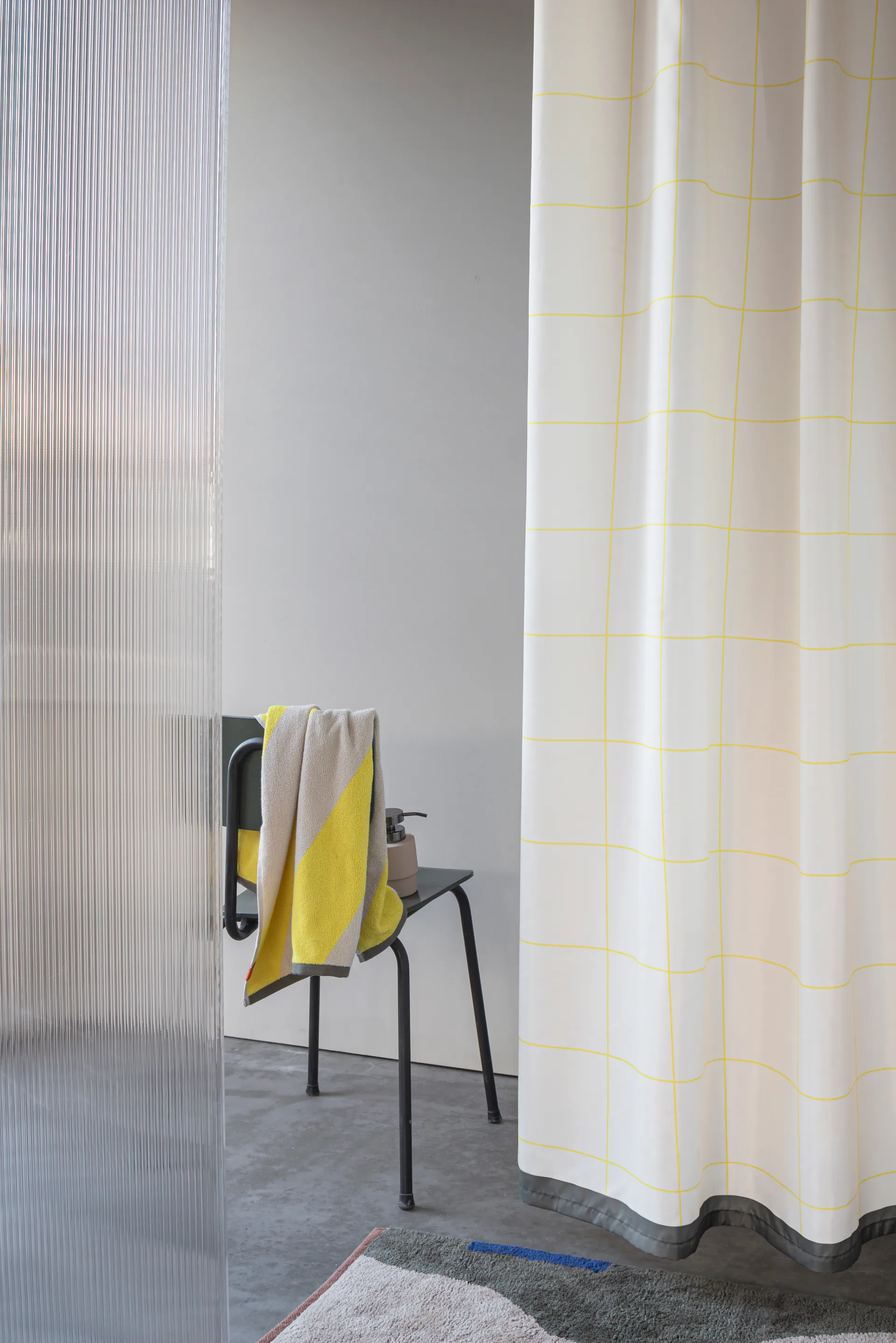 Tenda da doccia Mesh 150x200 cm, Giallo Mette Ditmer