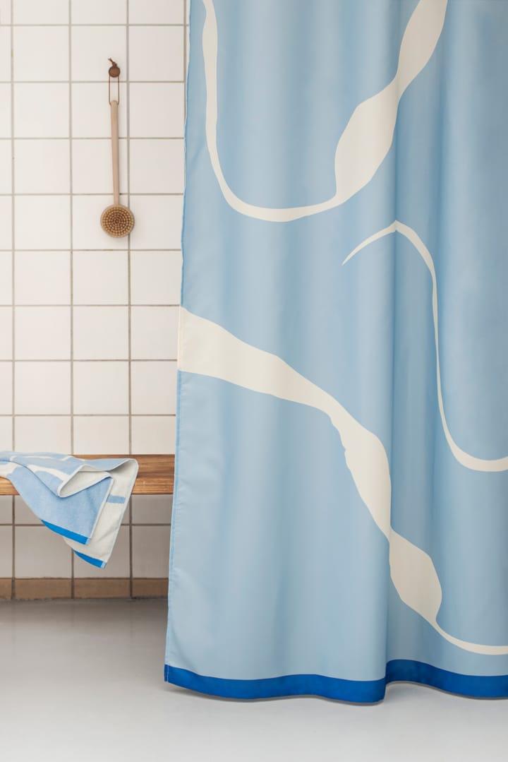 Tenda da doccia Nova Arte 150x200 cm, Azzurro, bianco sporco