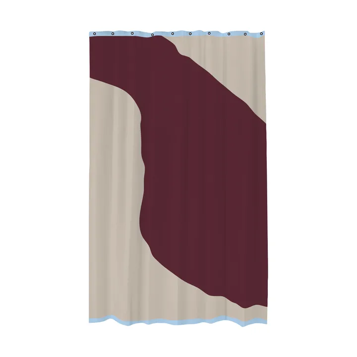 Tenda da doccia Nova Arte 150x200 cm - Red-Grey (rosso-grigio) - Mette Ditmer