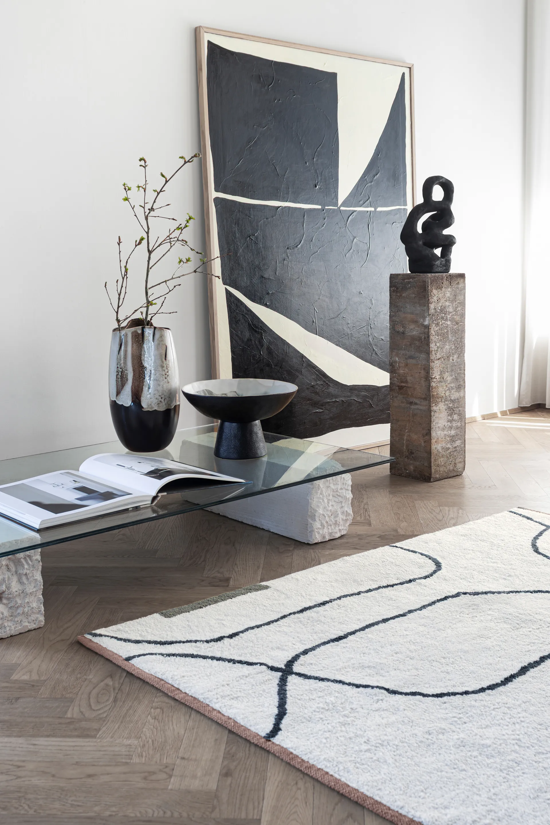 Vaso grande By Hand 38,5 cm, Avorio Mette Ditmer