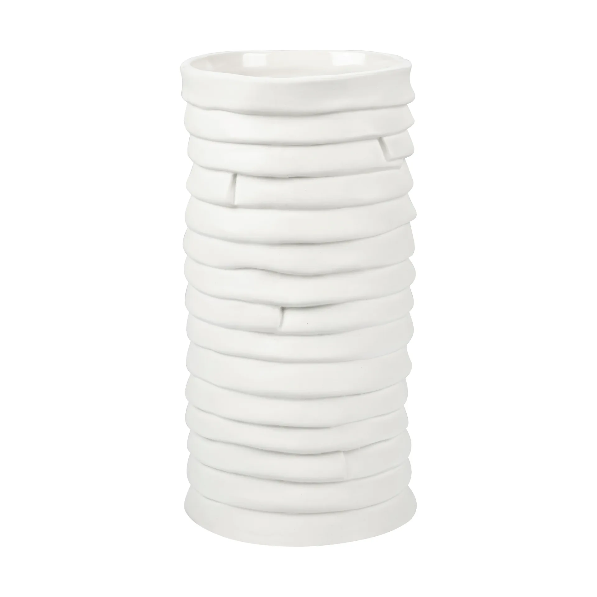 Vaso Ribbon grande 20 cm, Bianco sporco Mette Ditmer