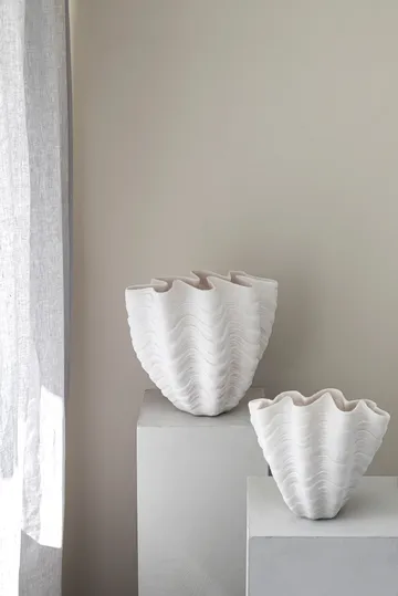 Vaso Shell - Piccolo, 22 cm, white - Mette Ditmer