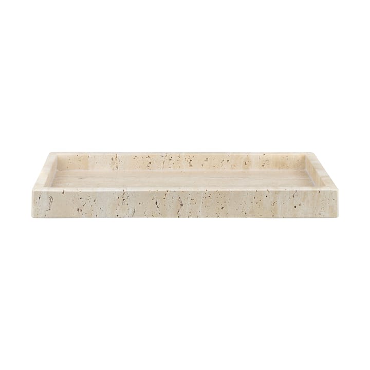 Vassoio decorativo in travertino 16x31 cm - Lino - Mette Ditmer