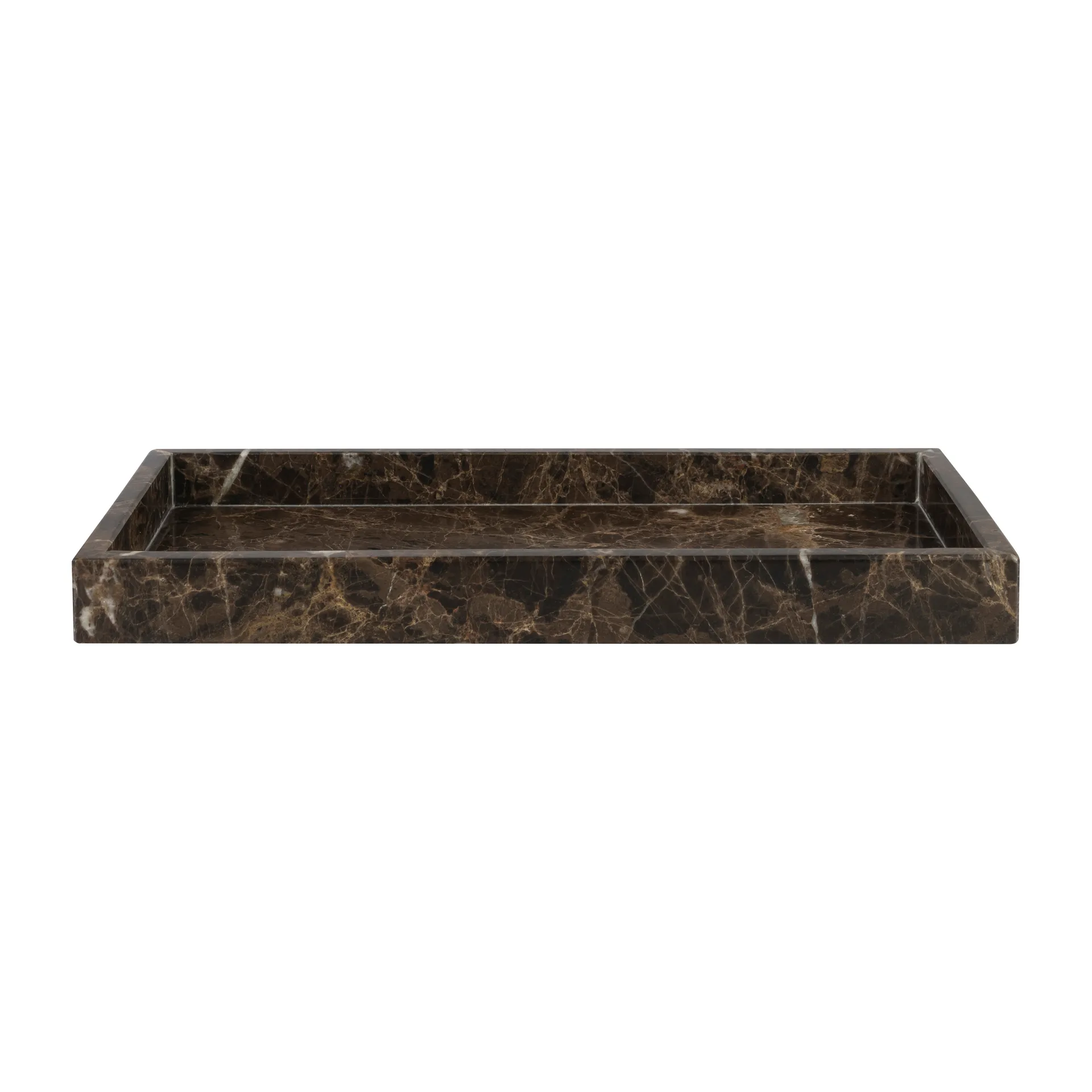 Vassoio decorativo Marble 16x31 cm, Marrone Mette Ditmer