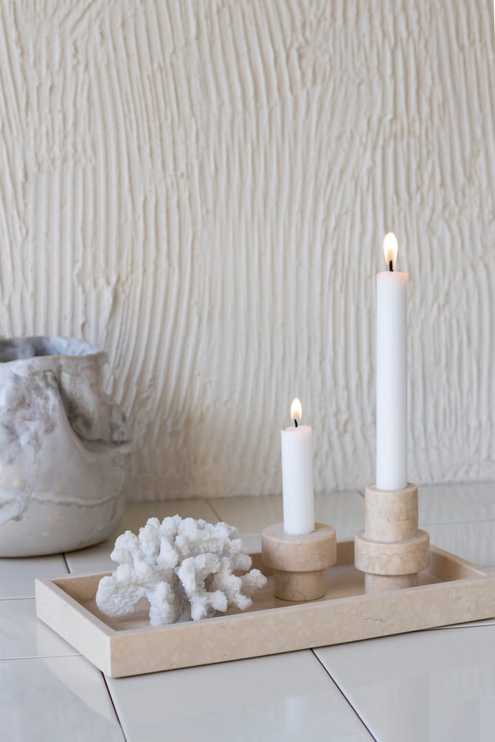 Vassoio decorativo Marble 16x31 cm - Sabbia - Mette Ditmer