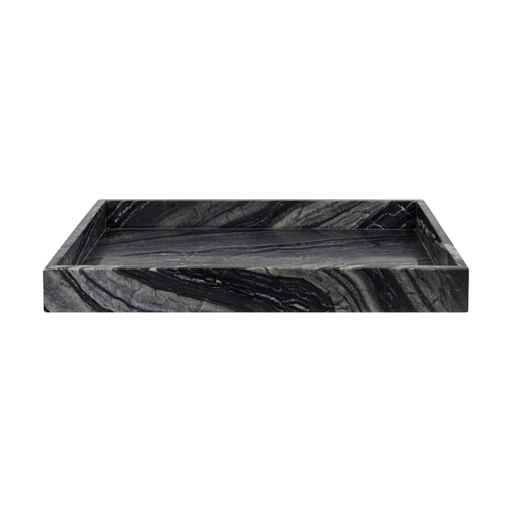 Vassoio decorativo Marble grande 30x40 cm - Nero-grigio - Mette Ditmer