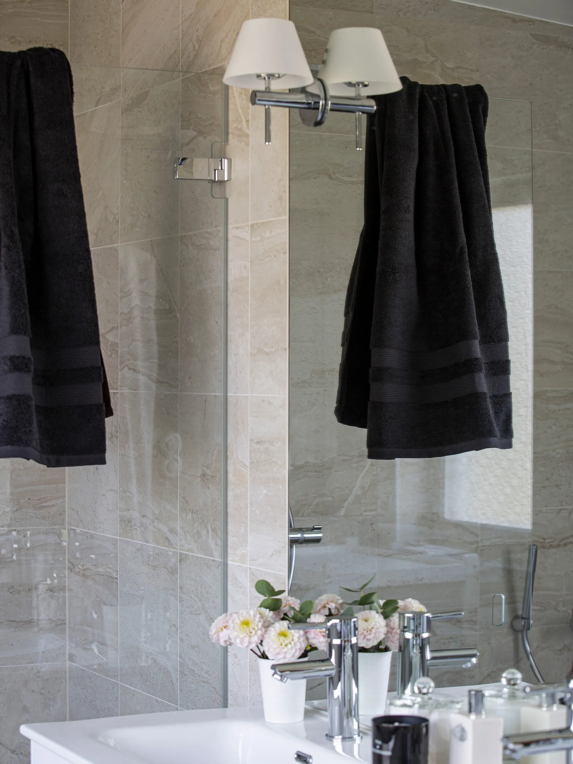 Asciugamano Fontana EKO, Antracite, 50x70 cm Mille Notti