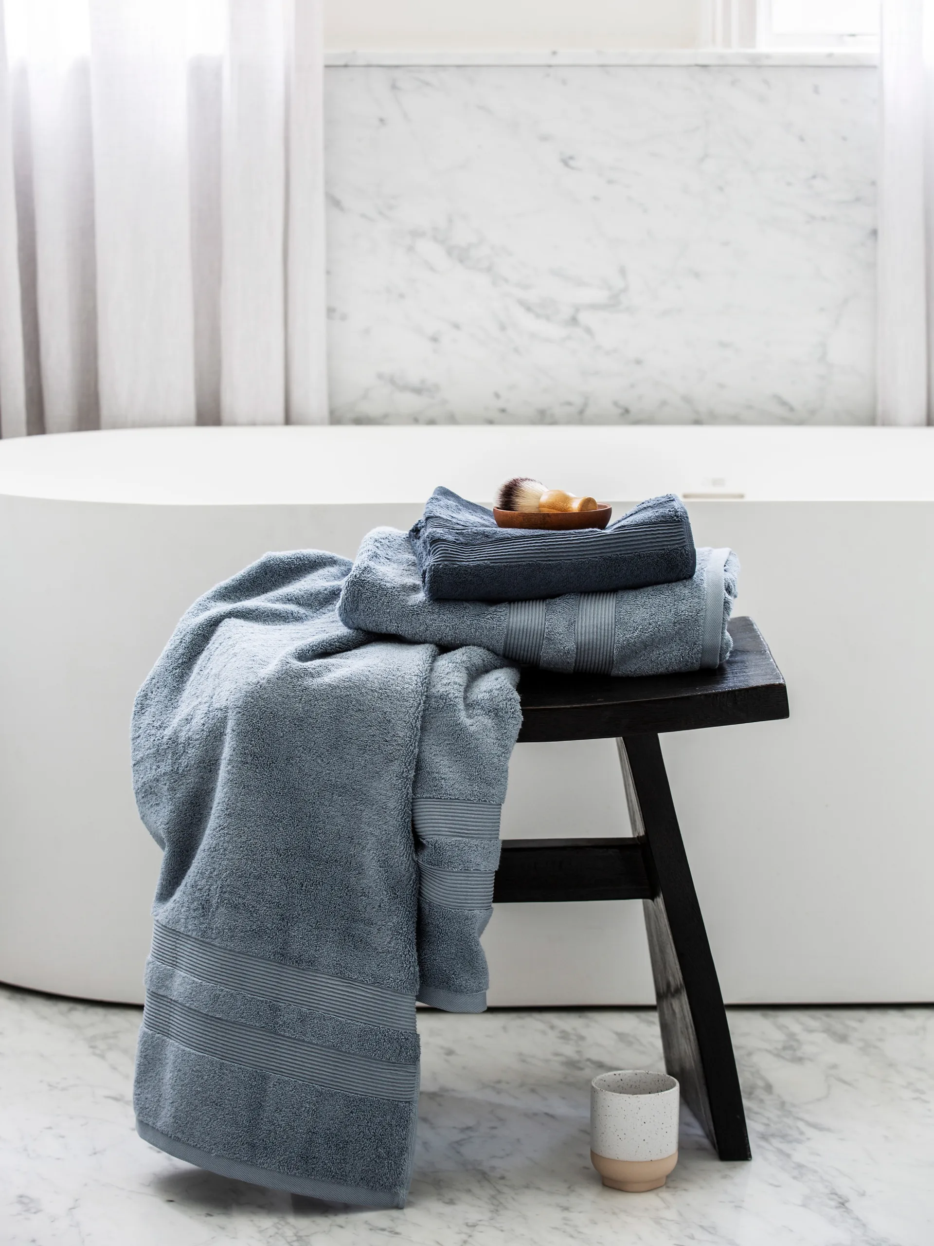 Asciugamano Fontana EKO, Azzurro, 30x50 cm Mille Notti