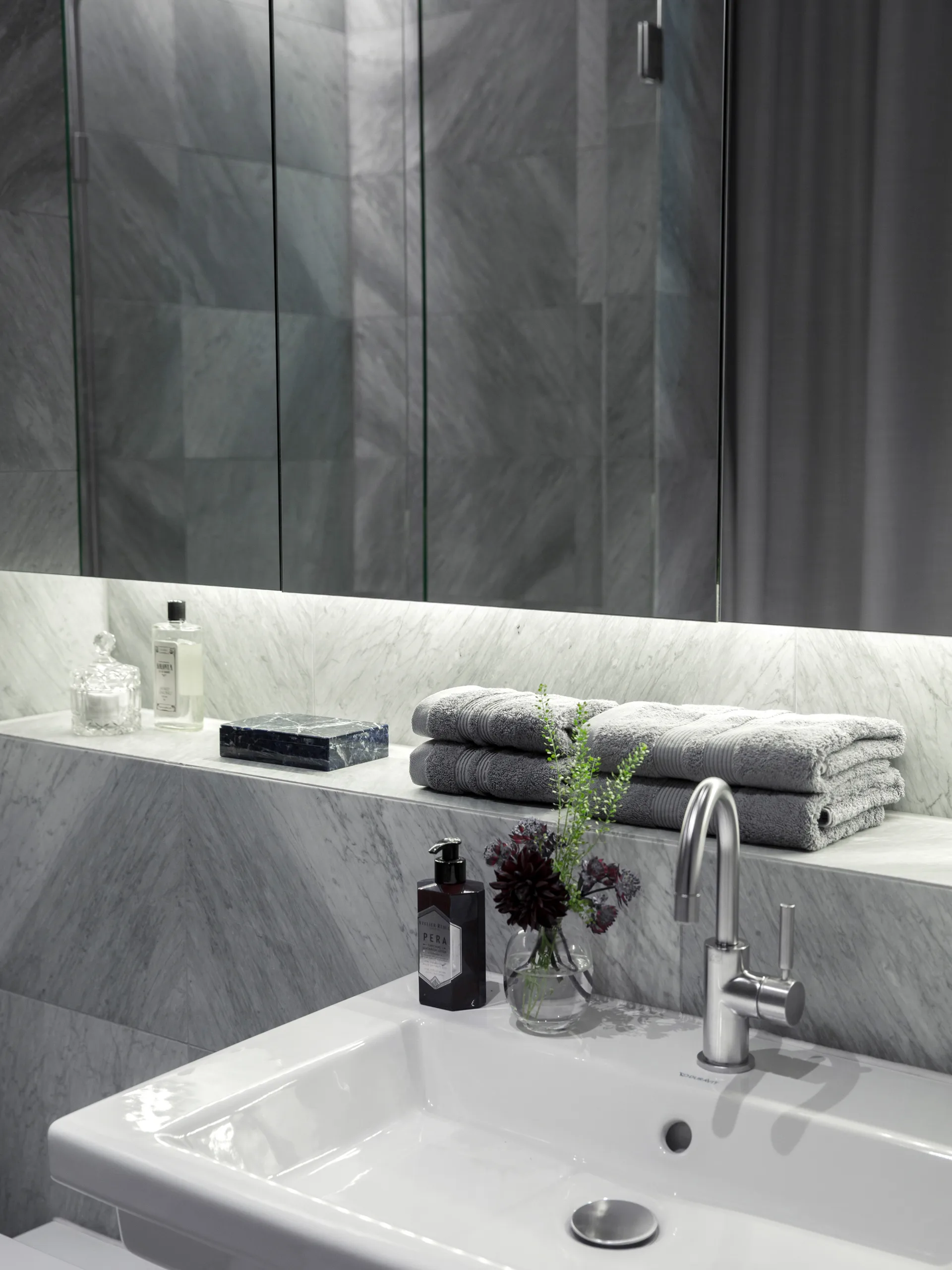 Asciugamano Fontana EKO, Grigio, 70x140 cm Mille Notti