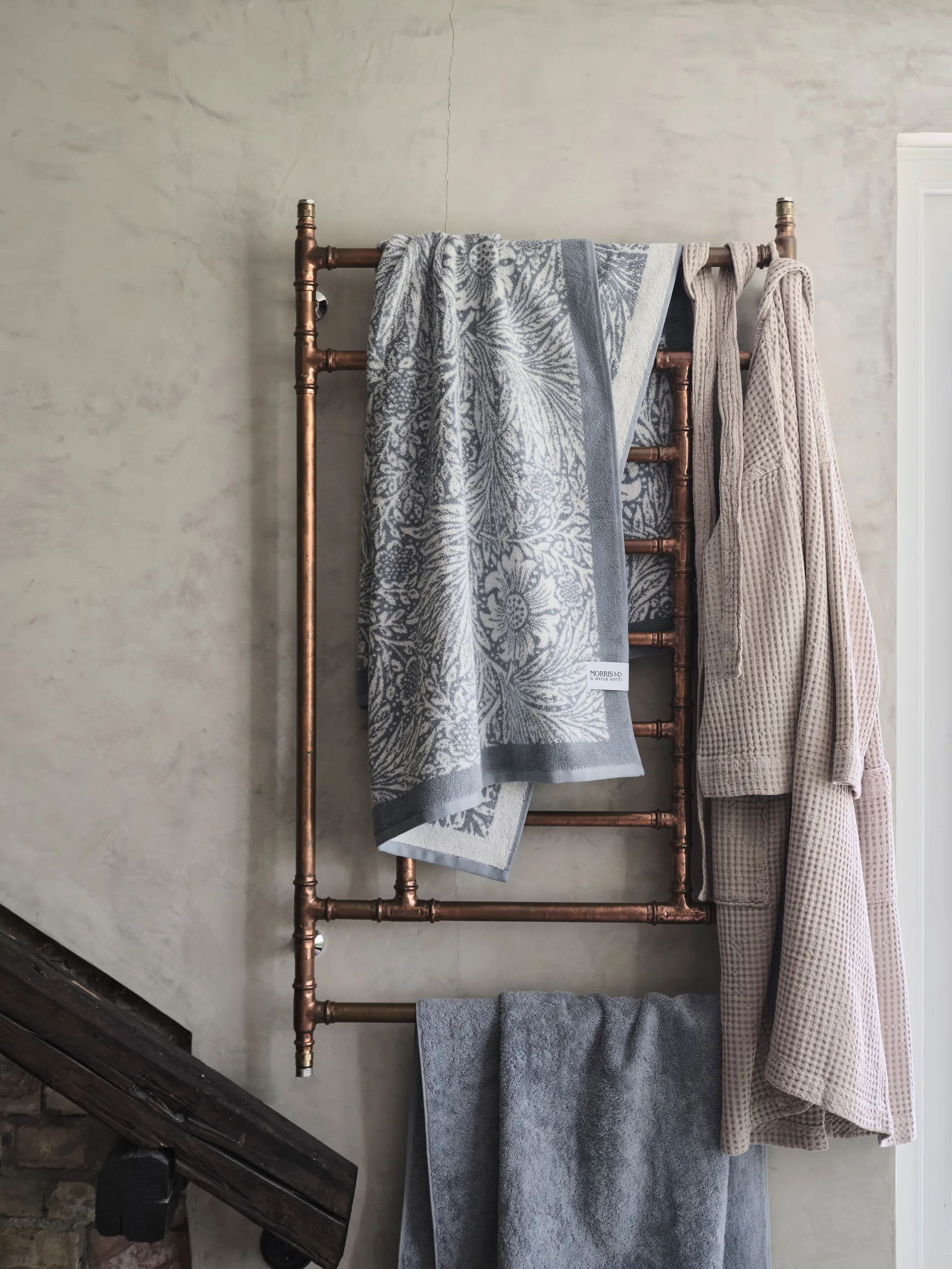 Asciugamano Morris & Co. Marigold EKO, Blu, 86x150 cm Mille Notti