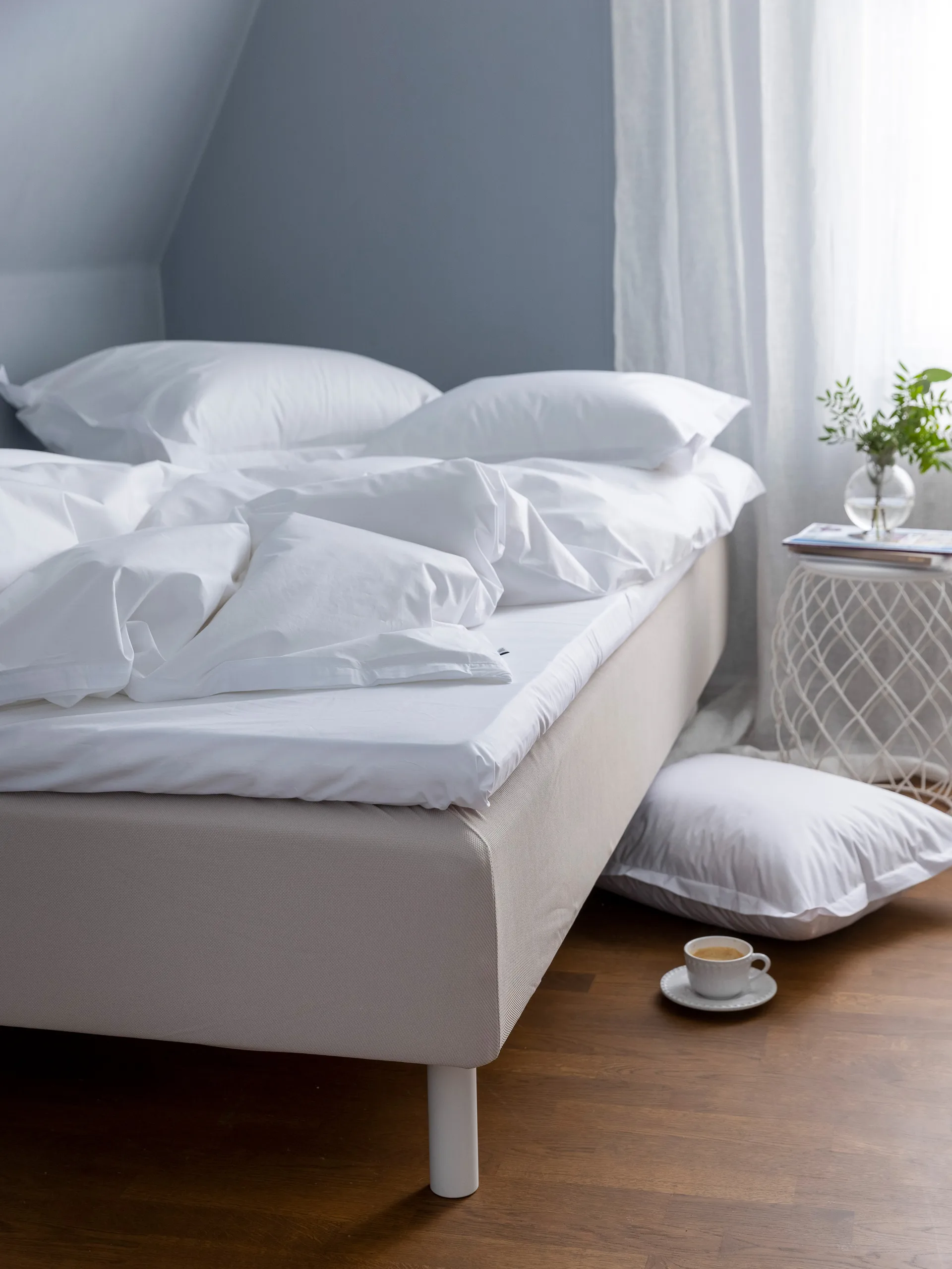 Copripiumino Pousada Percale EKO, Bianco, 220x220 cm Mille Notti