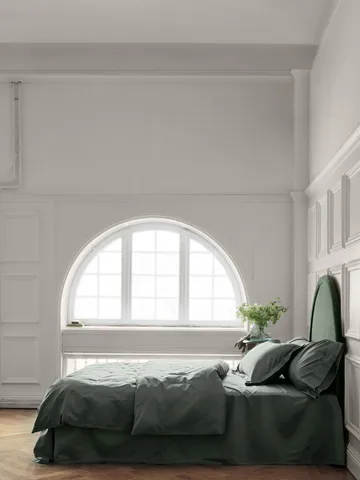 Copripiumino Satina - Verde, 150x210 cm - Mille Notti