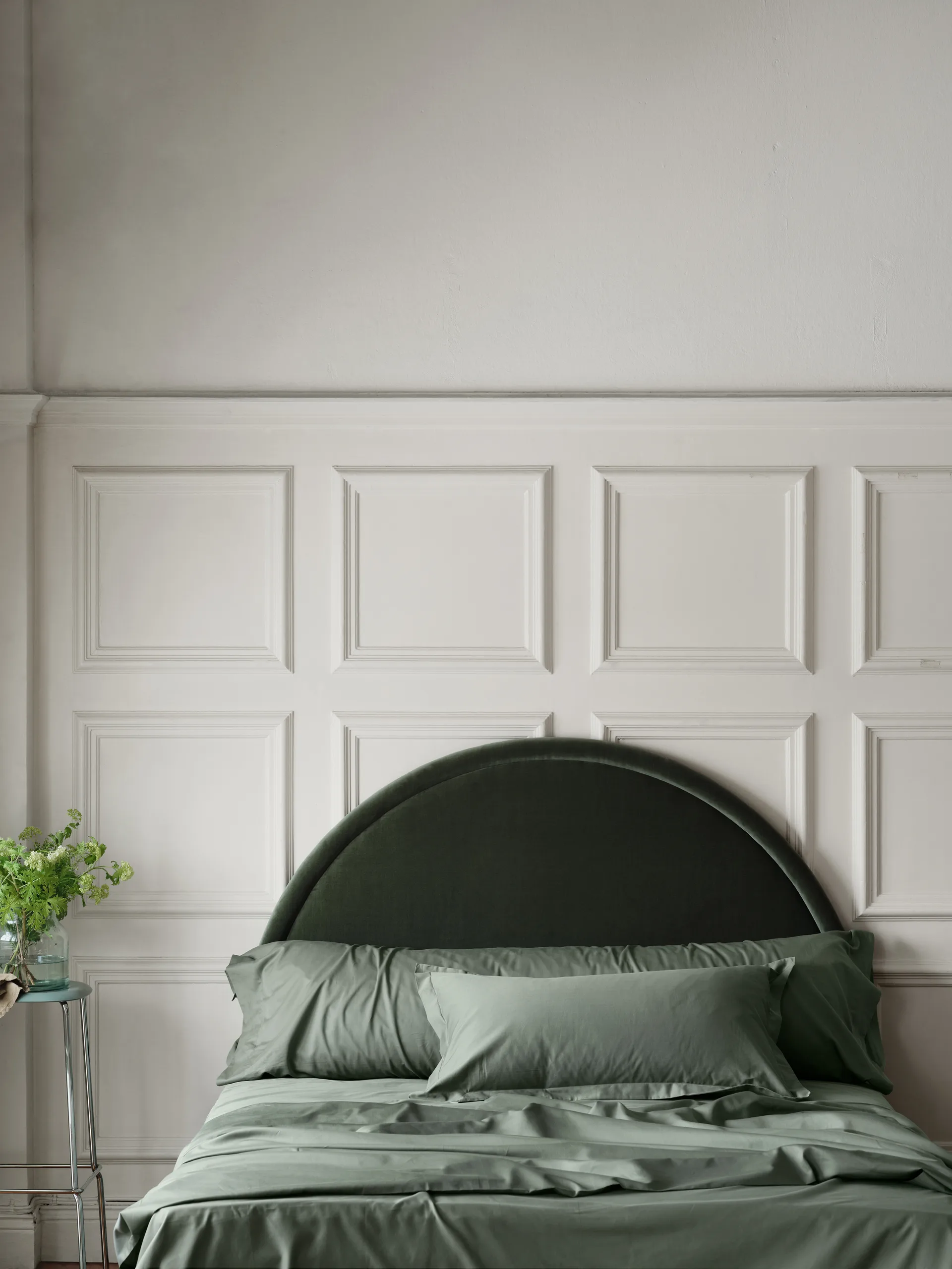 Fodera per cuscino Satina plain, Verde, 50x60 cm Mille Notti