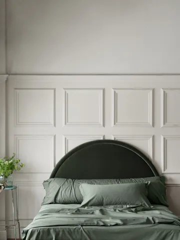 Fodera per cuscino Satina plain - Verde, 50x60 cm - Mille Notti