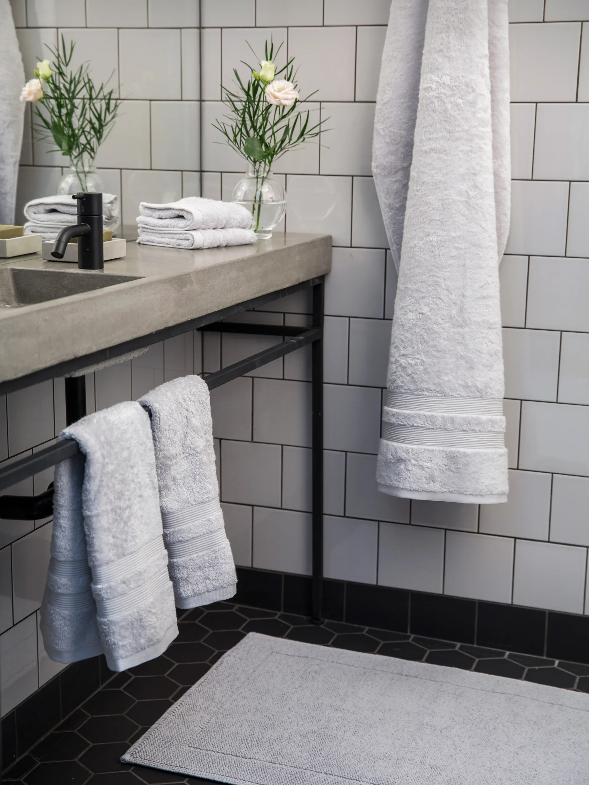 Tappeto da bagno Portofino, Azzurro, 60x90 cm Mille Notti