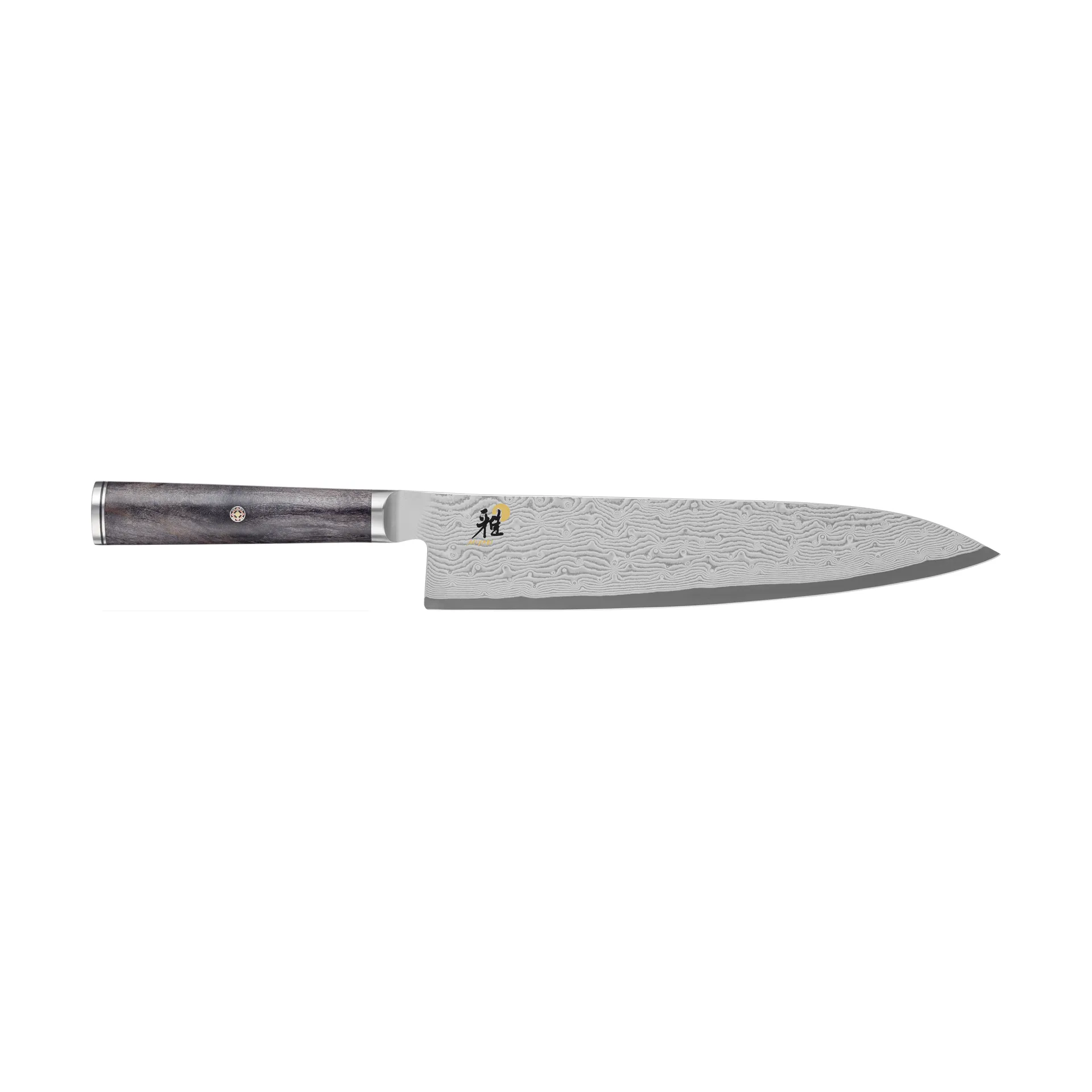 Coltello da cucina gyutoh Nero 5000MCD 67 - 24 cm, Acciaio di Damasco-acero nero Miyabi