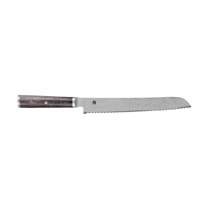 Coltello da pane 23 cm Miyabi Black 5000MCD 67  - Acciaio di Damasco-acero nero - Miyabi
