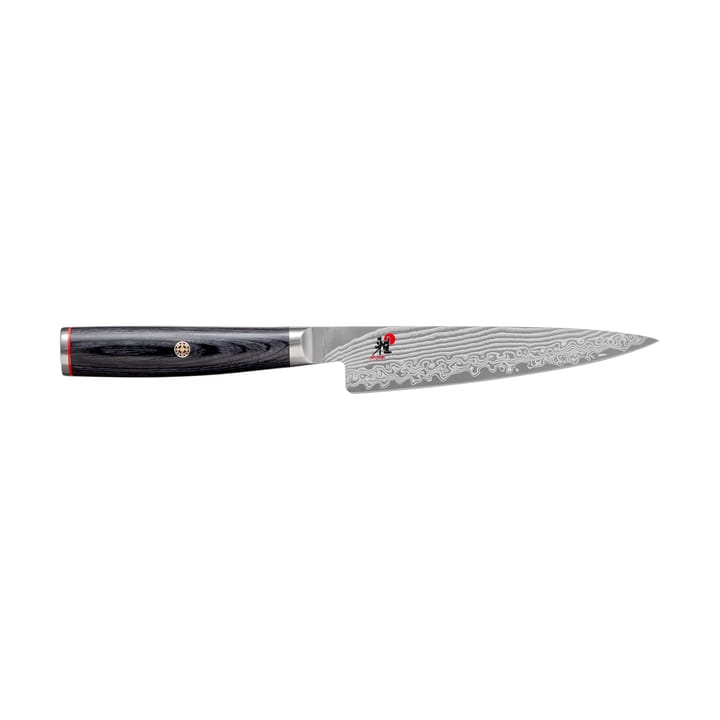 Coltello per sbucciare Raw 5000FCD shotoh 13 cm - Acciaio di Damasco-nero - Miyabi