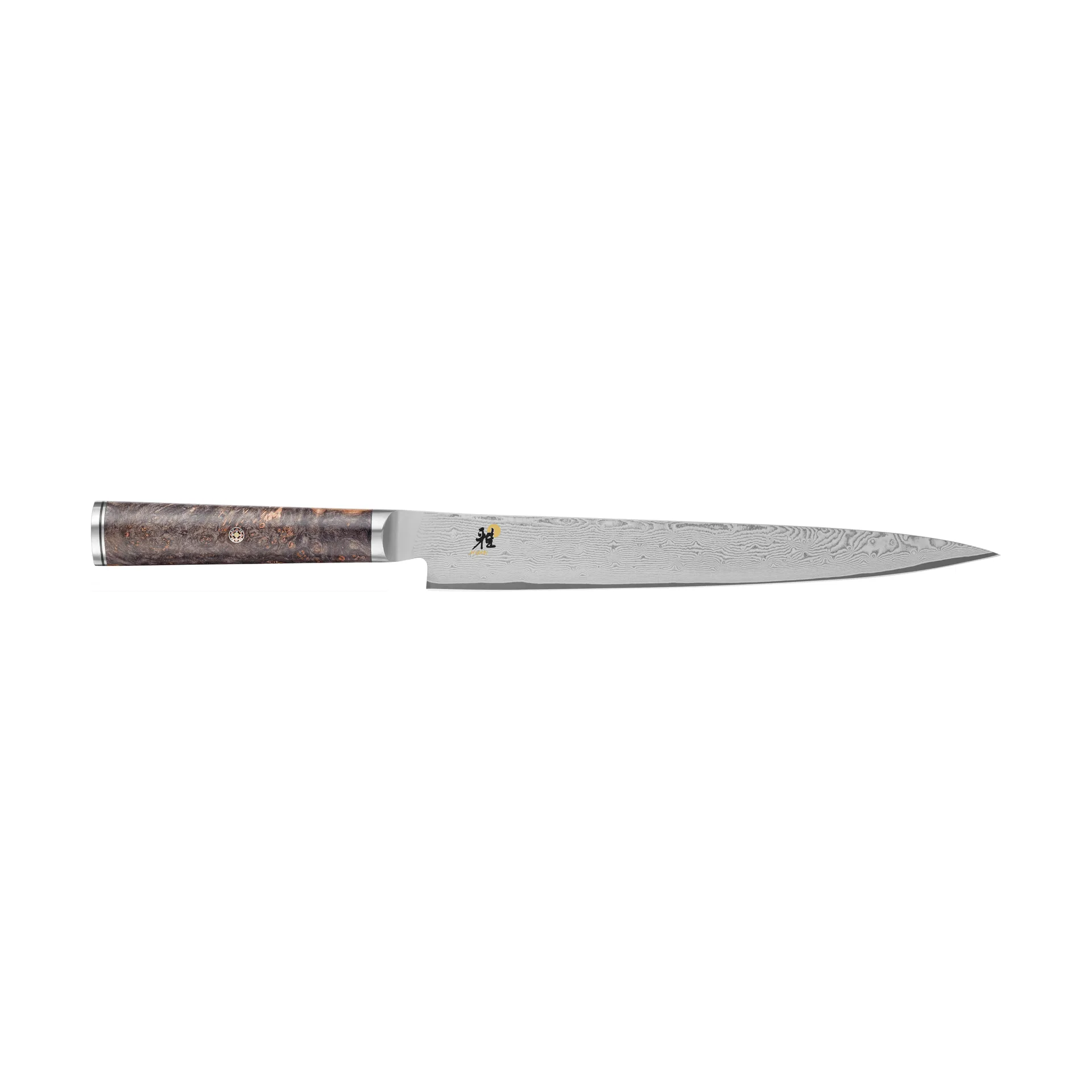 Coltello per sfilettare Black 5000MCD 67 sujihiki 24 cm, Acciaio di Damasco-marrone Miyabi
