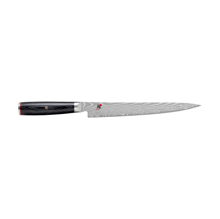Coltello per sfilettare Raw 5000FCD sujihiki 24 cm - Acciaio di Damasco-nero - Miyabi