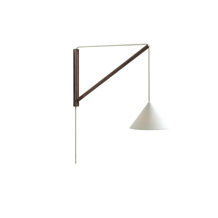 Applique sospesa - Rovere affumicato-bianco - MOEBE