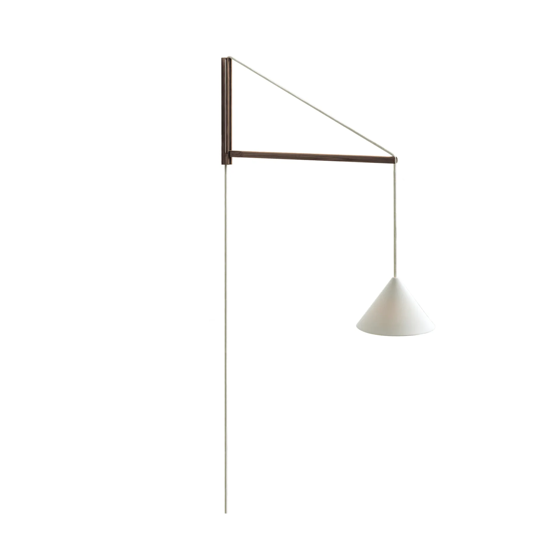 Applique sospesa, Rovere affumicato-bianco MOEBE