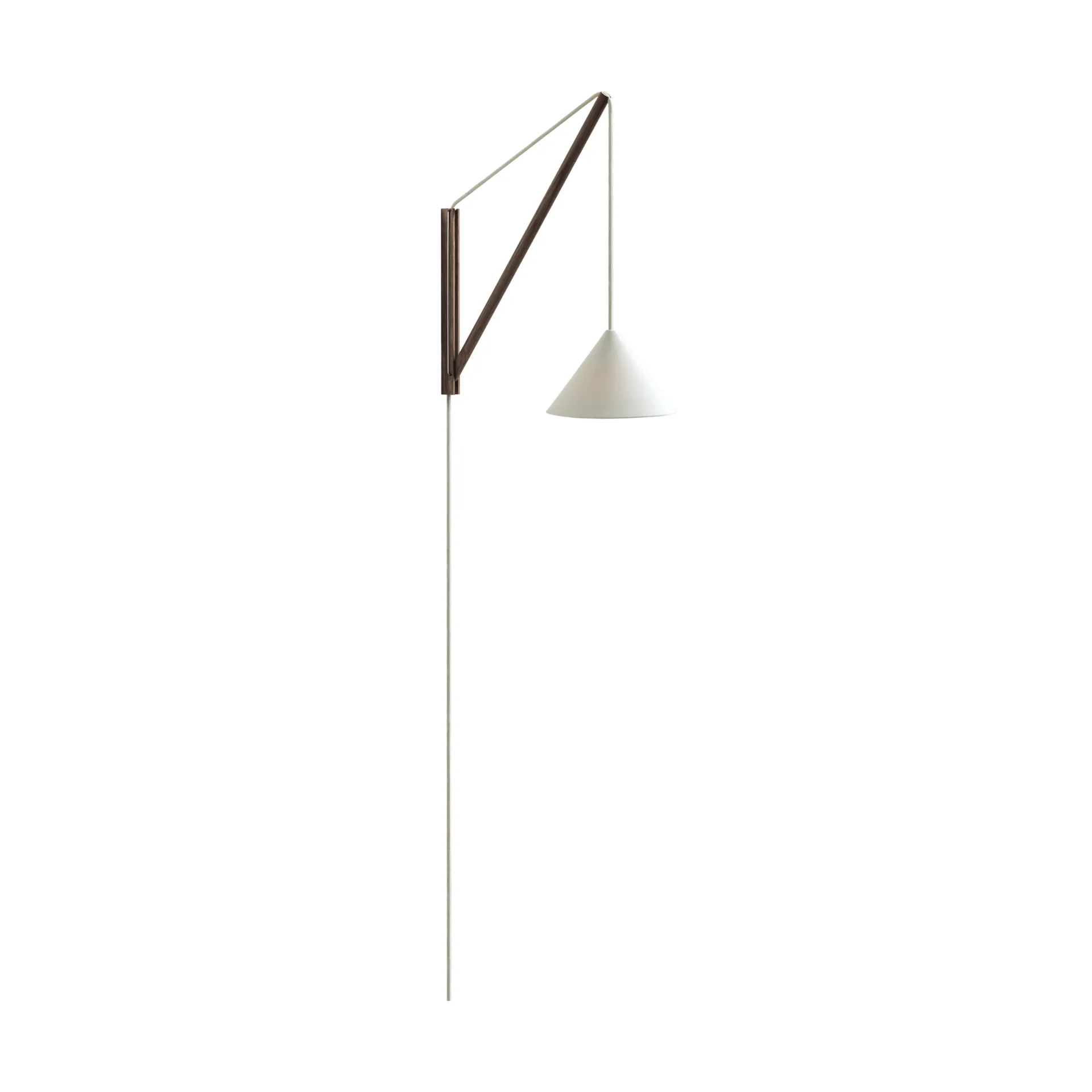 Applique sospesa, Rovere affumicato-bianco MOEBE