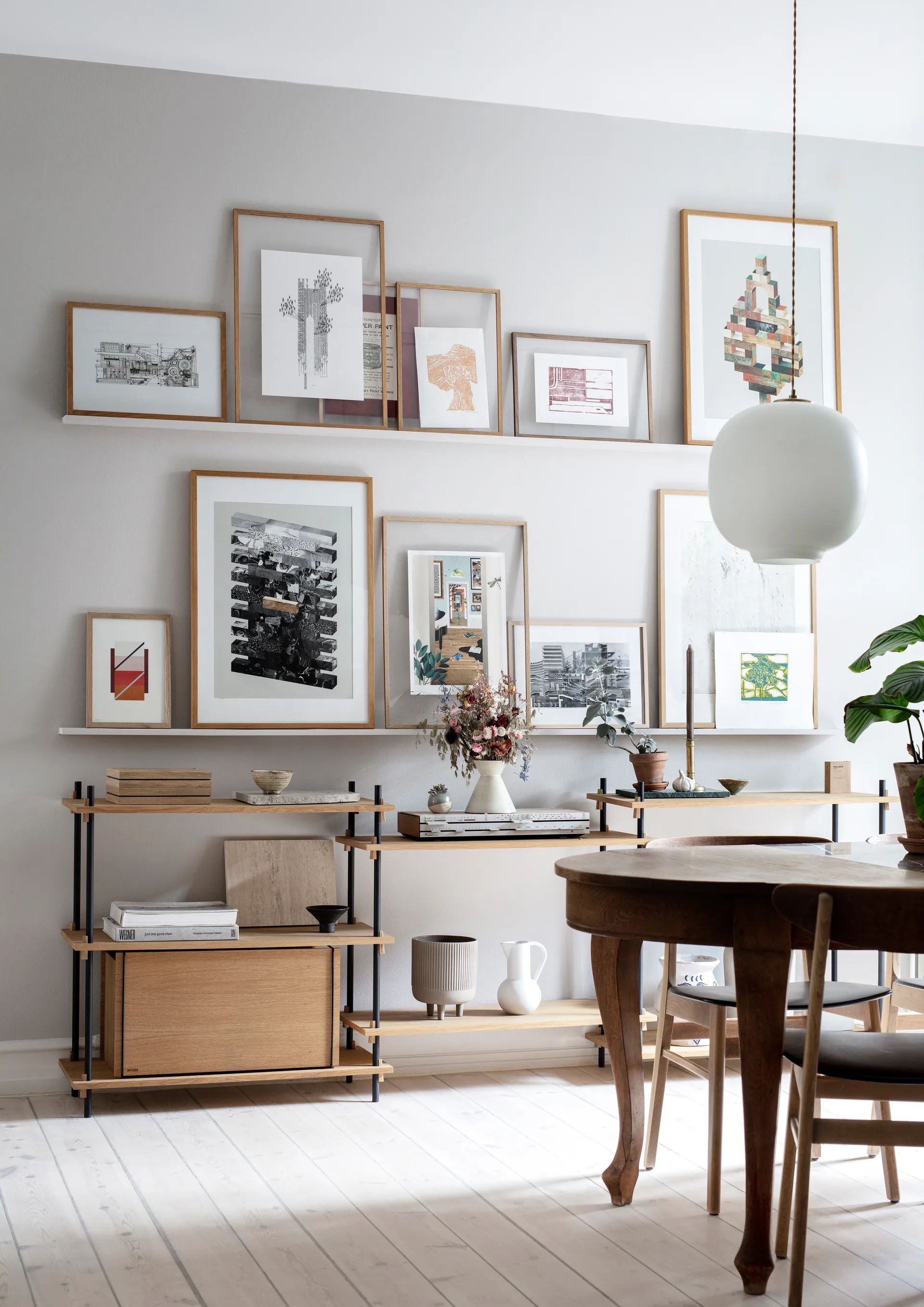 Cassetta portaoggetti in rovere 33x60 cm, Wood, black MOEBE