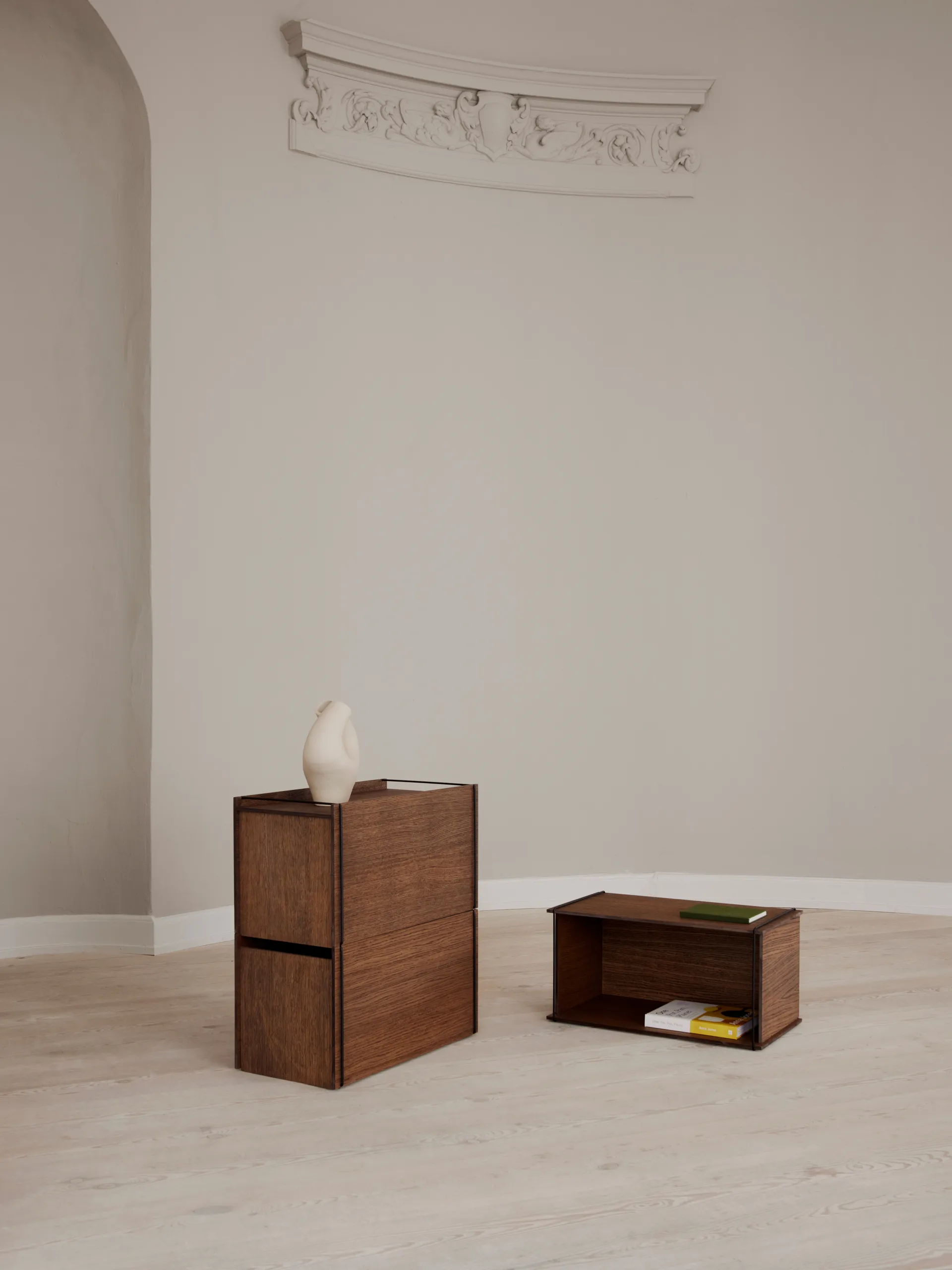 Contenitore Moebe, Rovere affumicato-nero MOEBE