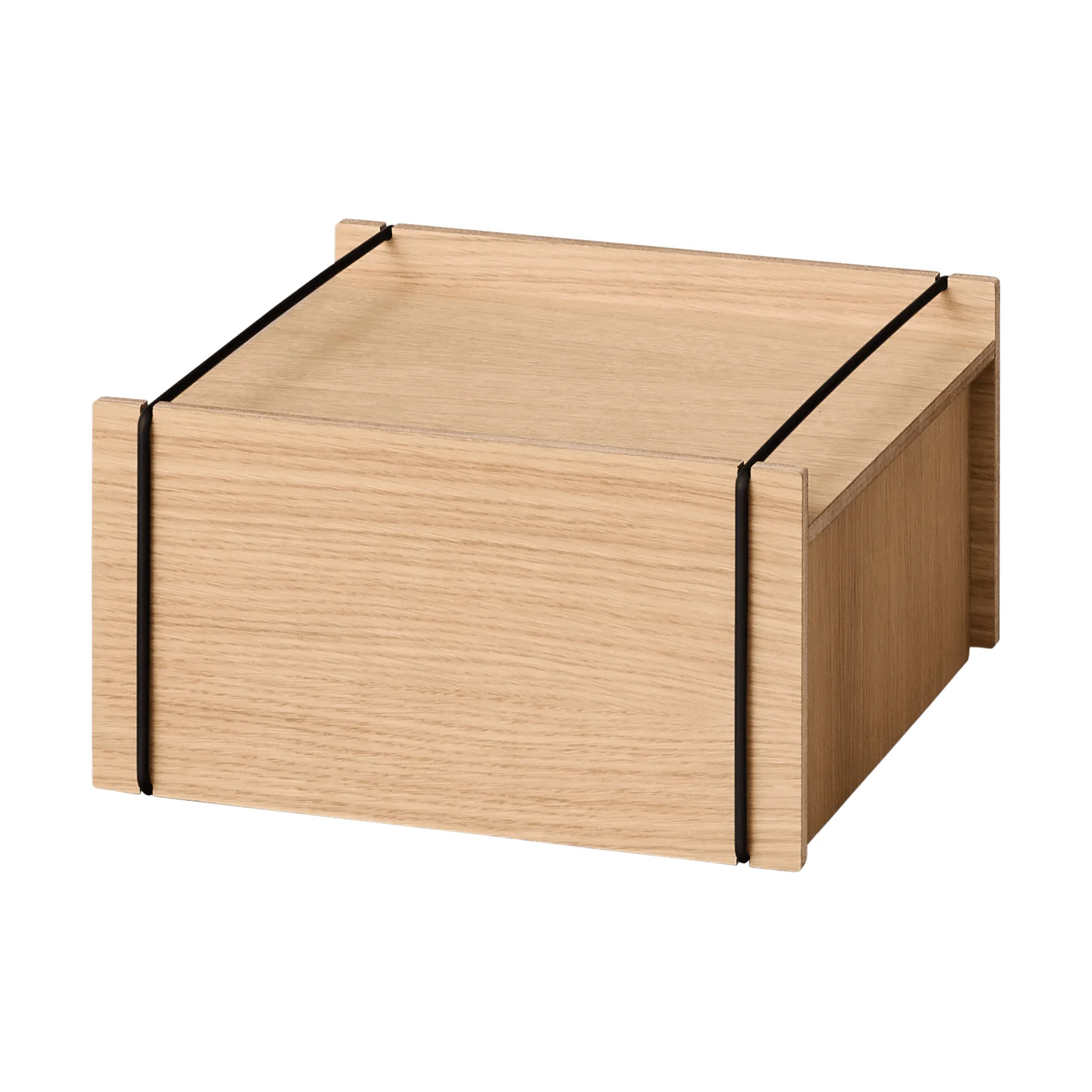 Contenitore Moebe, Rovere oliato-nero, small, 16,5x30x31 cm MOEBE