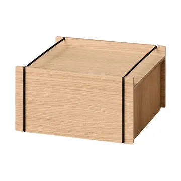 Contenitore Moebe - Rovere oliato-nero, small, 16,5x30x31 cm - MOEBE