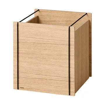 Contenitore Moebe - Rovere oliato-nero, square, 33x30x31 cm - MOEBE