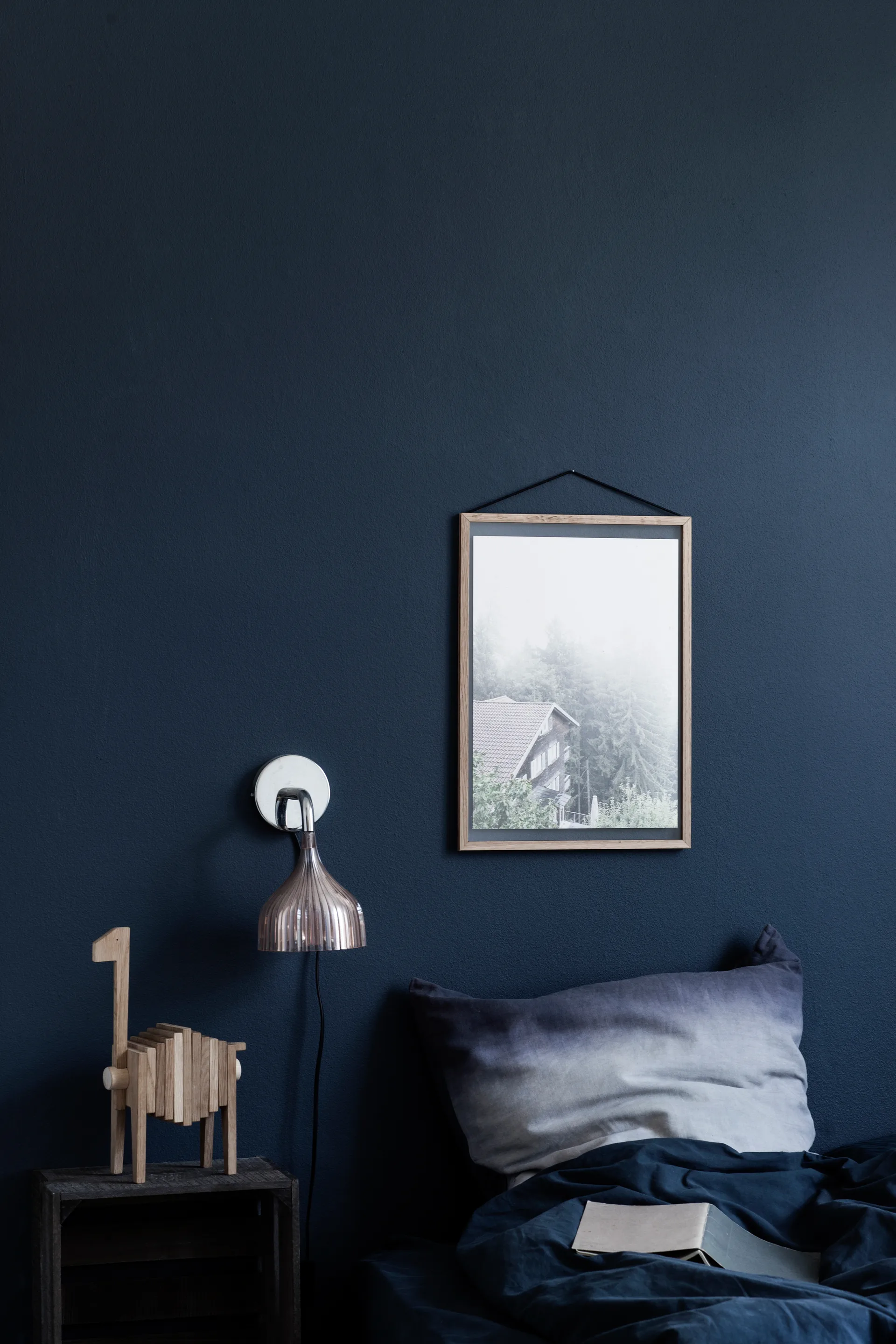 Cornice Moebe in frassino 40x50 cm, Transparent, Wood, Black MOEBE