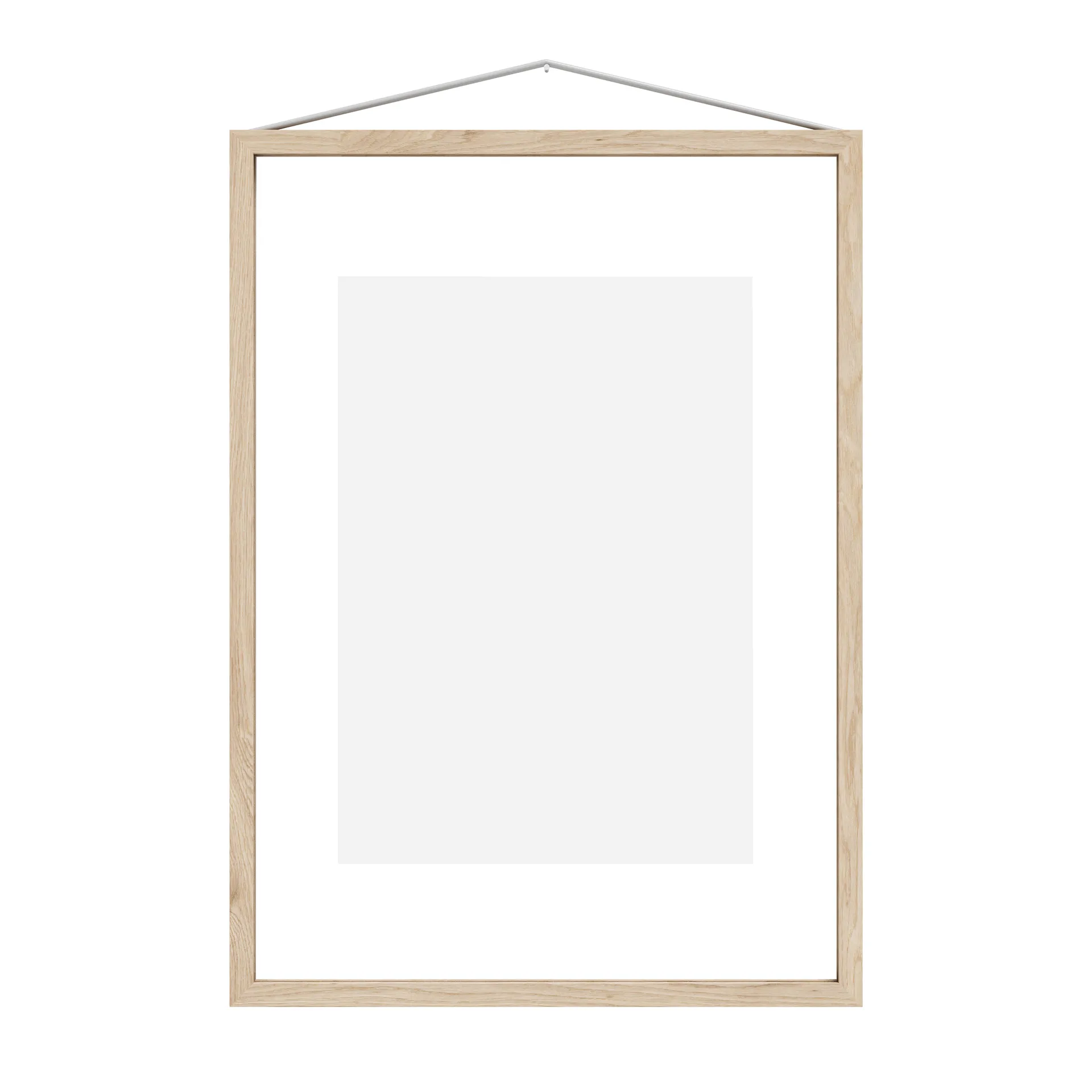 Cornice Moebe in frassino A3 31,9x44,1 cm, Transparent, Wood, Black MOEBE