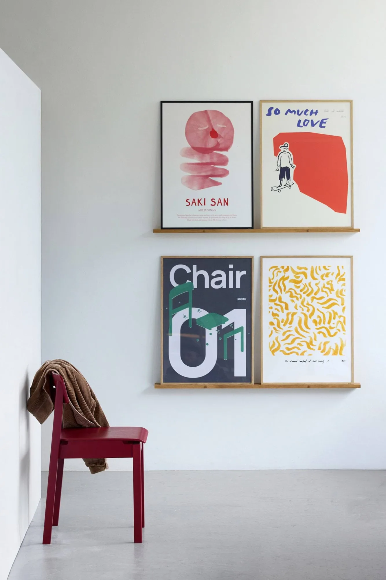 Everyday Chair sedia, Purple red MOEBE
