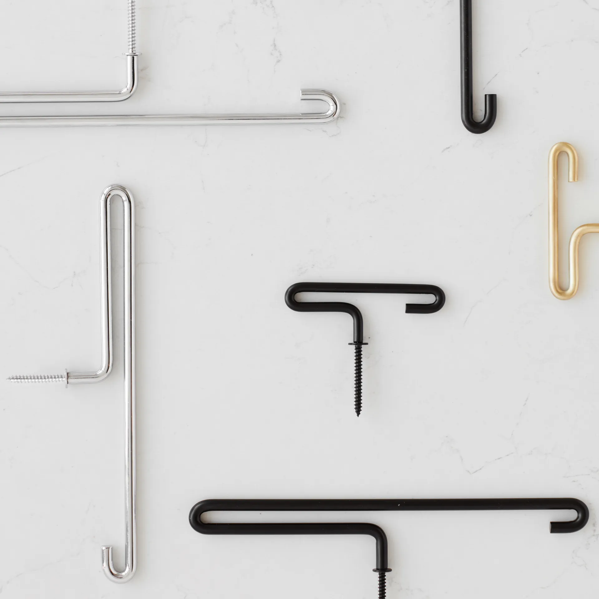 Gancio a parete Moebe grande , Nero MOEBE