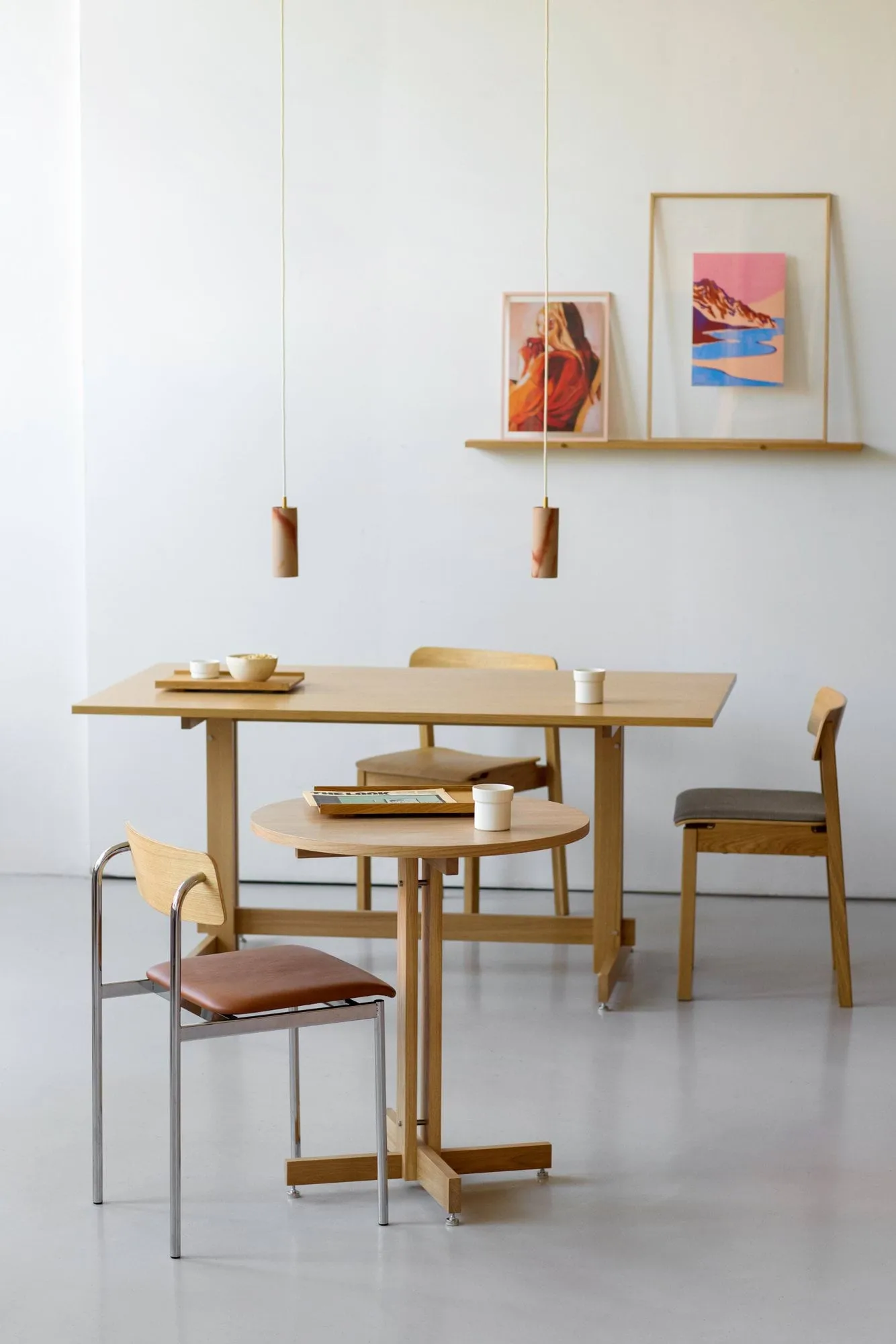 KUMU tavolino da bar, Rovere oliato, Ø65 cm MOEBE