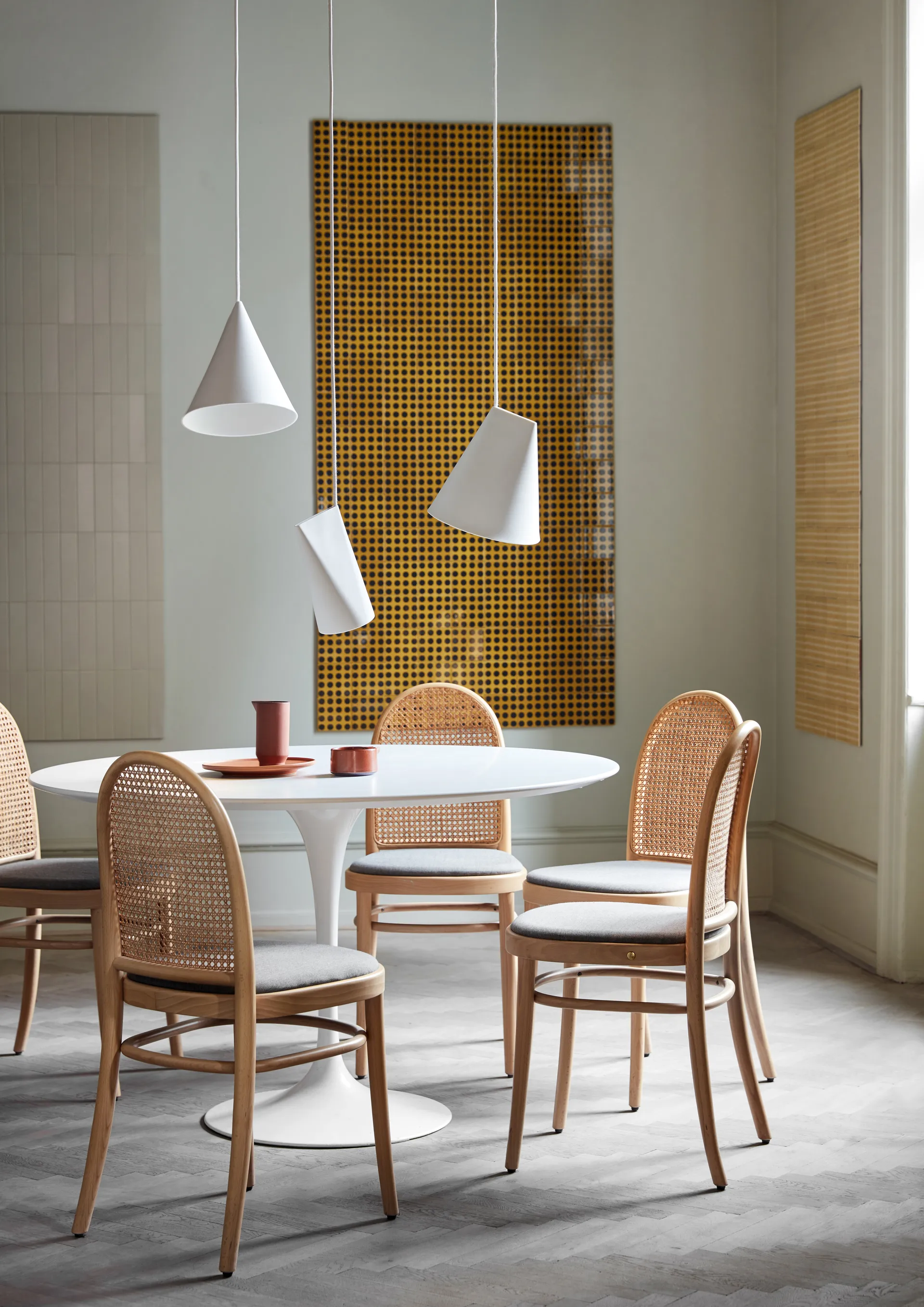 Lampada da soffitto in ceramica 23x23,5 cm, White MOEBE