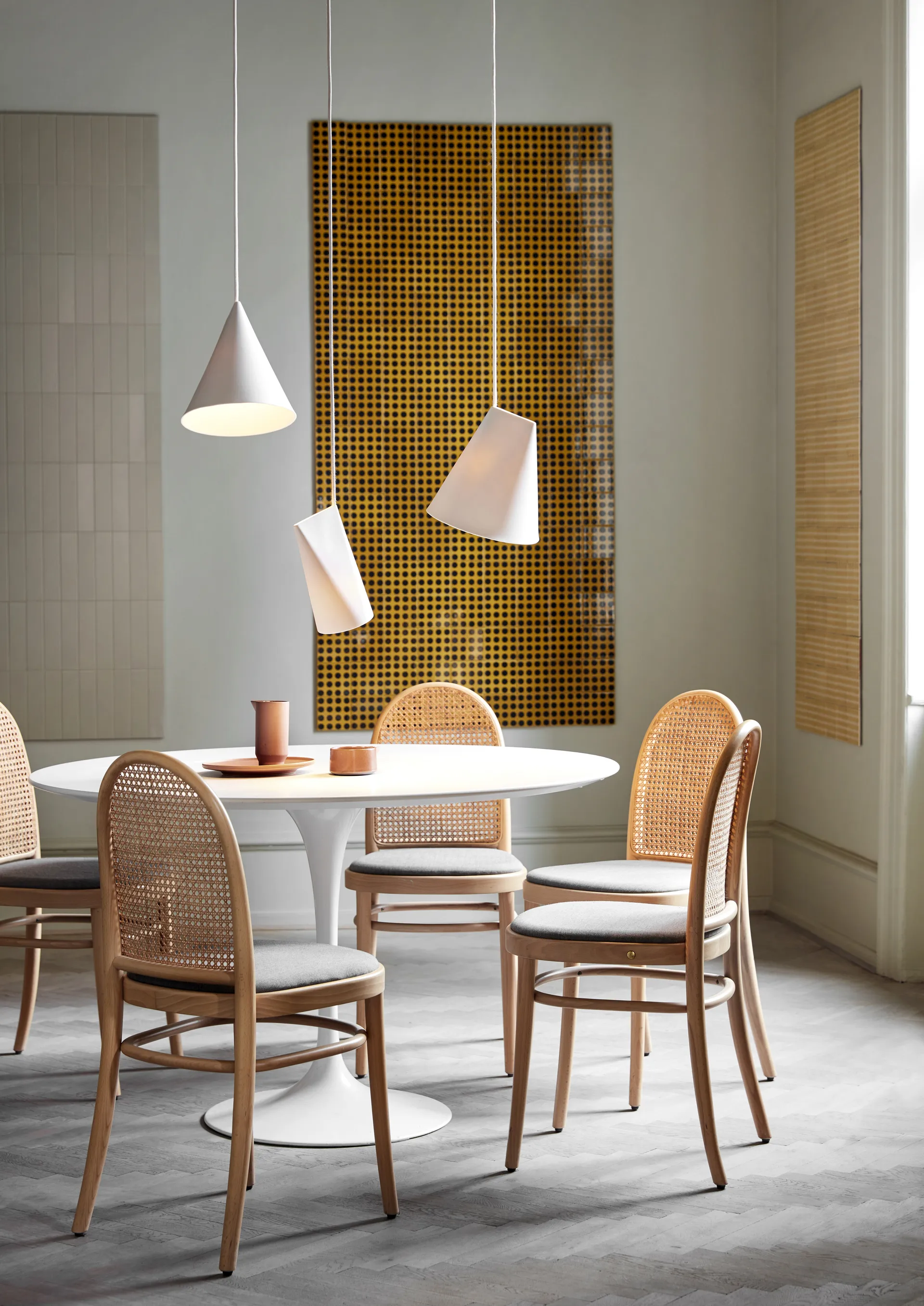 Lampada da soffitto in ceramica 23x23,5 cm, White MOEBE